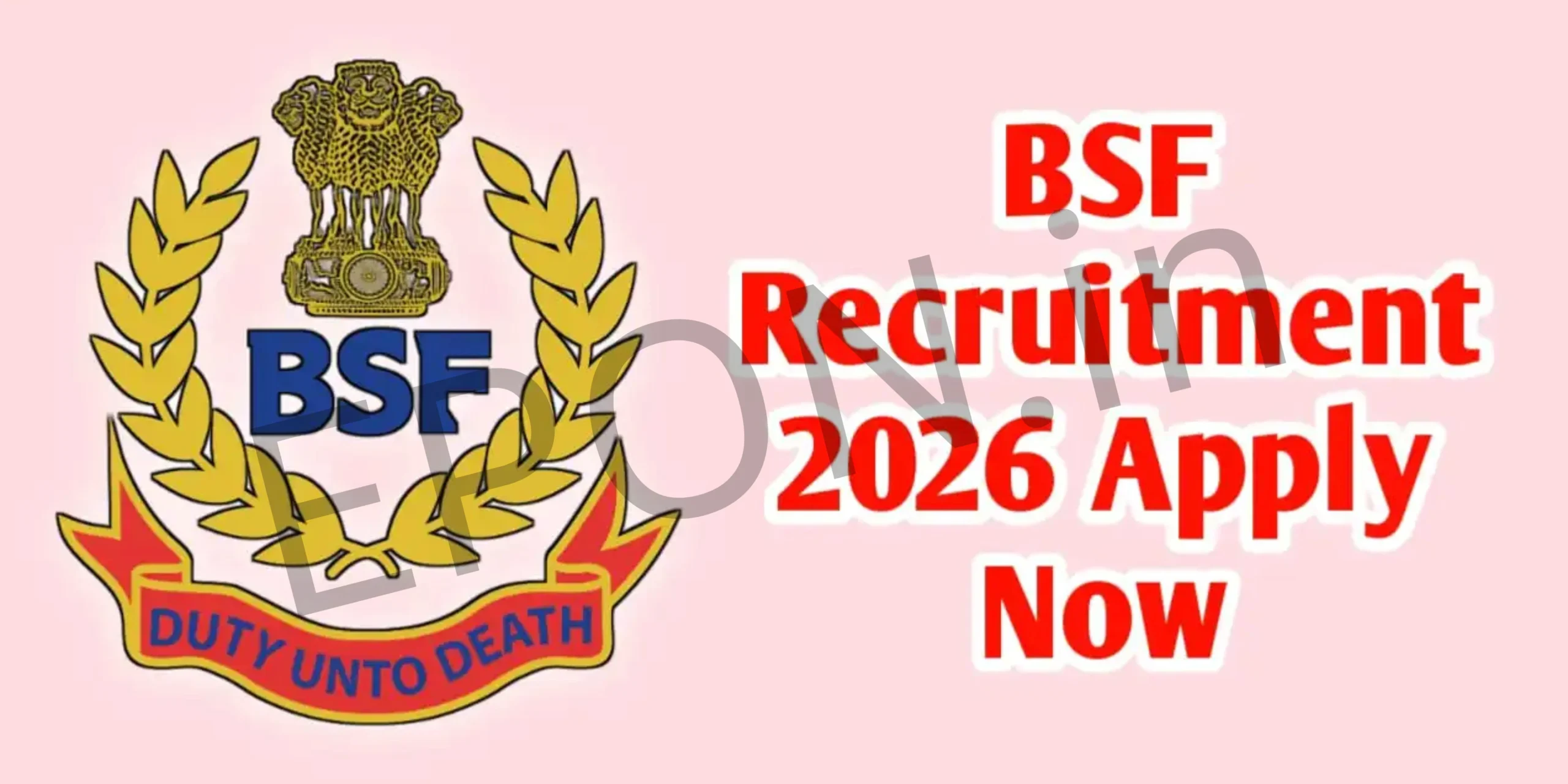 recruitment bsf