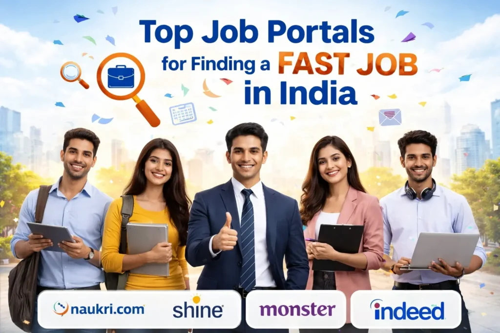top job protals for finding a fast job in india